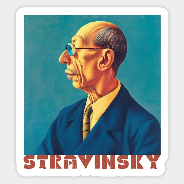 IGOR STRAVINSKY Sticker by Cryptilian